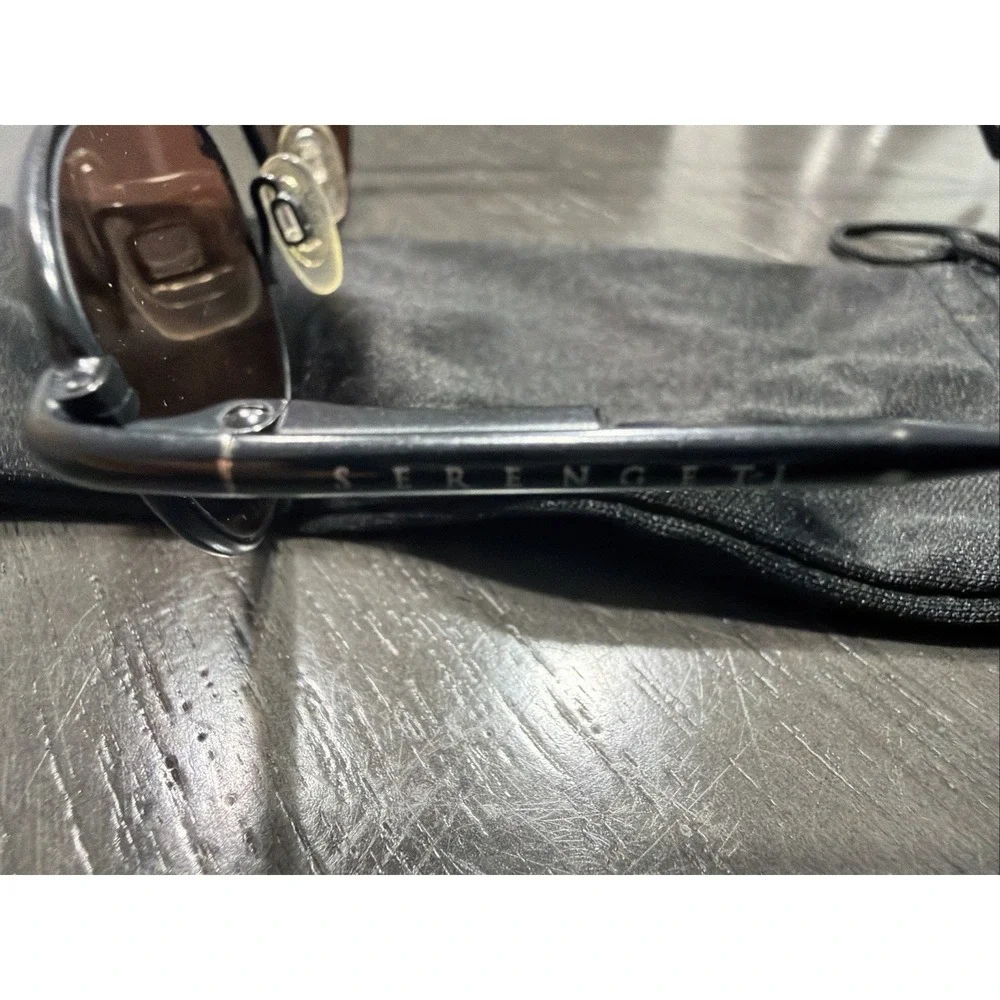 SERENGETI MODEL 6778 Sunglasses Japan Black Polished